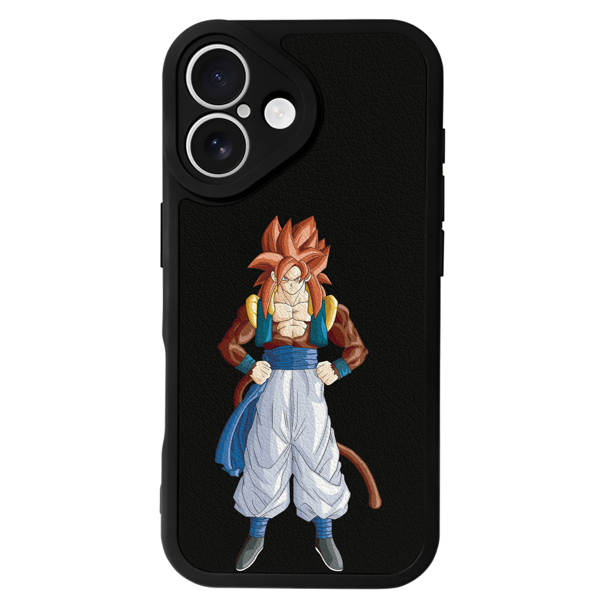 （画像用） ドラゴンボール 孫悟空（そん ごくう）Son Goku カカロット DRAGON BALL Kakarotto 【iPhone 16シリーズ対応】シリコンスマホケース（レザー調） 材質：シリコン